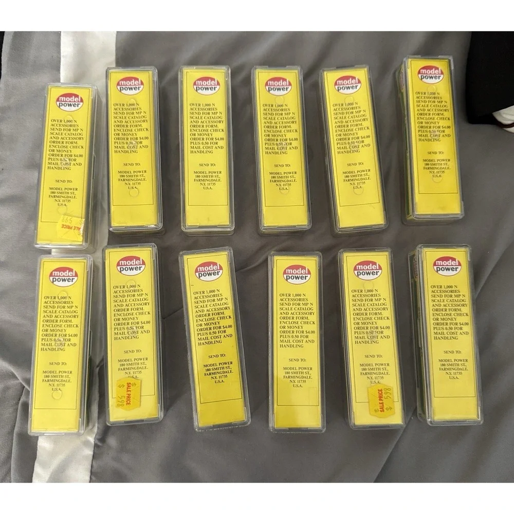 Model Power N Scale Trains Hopper Box Cattle Cars (Lot of 12) NEW